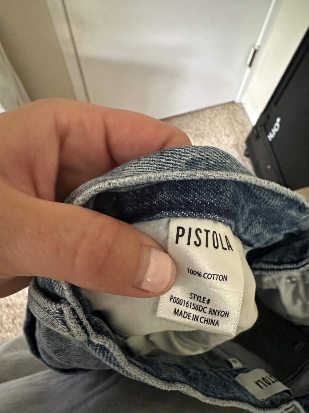 Pistola -  Wide-Leg Jeans in Medium Blue Wash - Picture 7 of 7